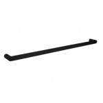 Esperia Matte Black Solid Brass Single Towel Rail 800mm